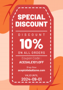 10% Discount on All Orders