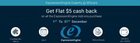 Flat $5 Cash Back on ExpressionEngine Add ons Development in India