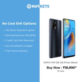 Get the Latest OPPO F19 smartphone on Zero Down Payment EMI at Bajaj Finserv EMI Store 