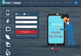 Unique E-Bazaar-Multi Recharge Solution,Recharge API,Recharge Software,Bill payment solution