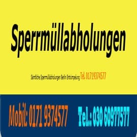 Sperrmüllabholung 80 €