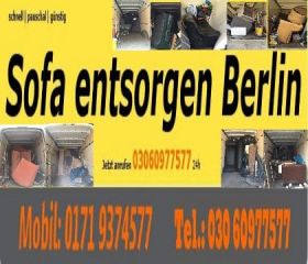 Sofa entsorgen Pauschalpreis 80 Euro Berlin Lichtenberg