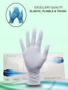 High Quality White Color Nitrile Disposable Gloves Box of 100(50 pairs)