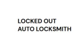 Auto Locksmith Locked Out