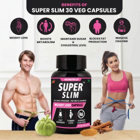 Super Slim 30 Veg Weight Loss Ayurvedic Capsules 