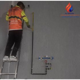 Gas pipe installation
