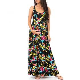 Tropical Maternity Dress | Maxi Maternity Dresses