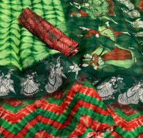 Garba Raas – Kota Printed Sarees with Blouse Piece