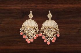 Baby Pink Artificial Earrings online in denmark