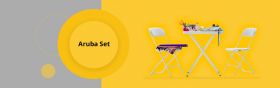 Foldable Table and Chairs | Aruba Furniture Set 