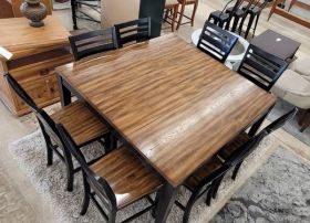 VERY NICE Counter Height Dining Set with 8 Chairs
