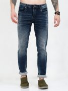 Trigger Men Slim-Fit Enzyme Blue Jean