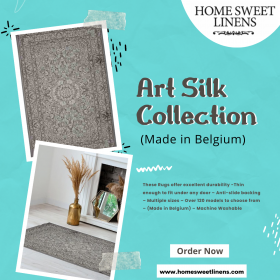 Transform Your Room with Large Art Silk Rugs