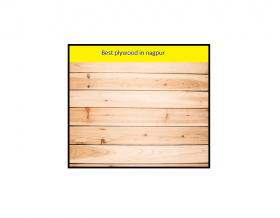 Plywood sheets