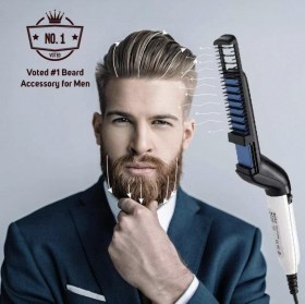 BEARD STRAIGHTENING HEAT BRUSH COMB IONIC - FOR HO