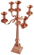 Copper-Tone Aluminum Candelabra with 5 Arms | Cand