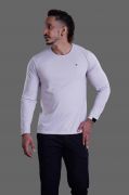 Round Neck Full Sleeves T-shirt - Light Grey