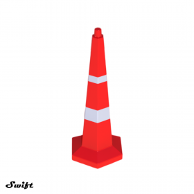 Traffic Cones – Hexagonal Base – 1000MM