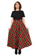Custom Made Plaid Maxi Skirt