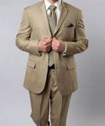 Regular Fit 2 Piece Suit Tone On Tone Stripe