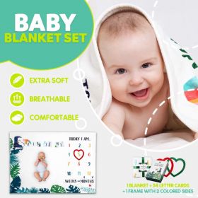 Baby Milestone Blanket set