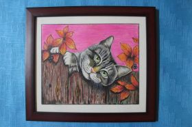 Color Pencil Art | Beautiful Cat