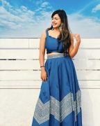 Stunning Blue Color Soft Banarasi Silk Lehenga