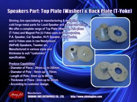 ,Speaker Accessory: Back Plate and Pole Piece