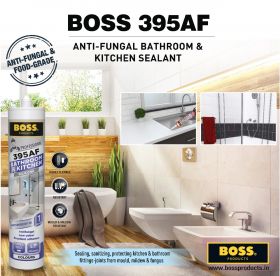 Boss 395AF Anti-Fungal Bathroom & Kitchen Sealant