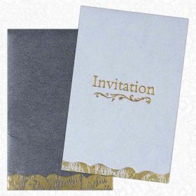 Classic Invitation Card With Foiling And Embossing