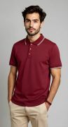 Classic Maroon Polo T-Shirt