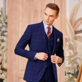 3 Piece Plaid & Check Wool Suits