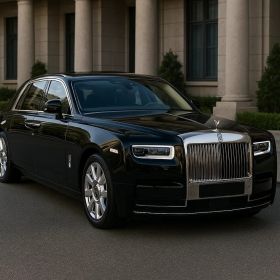 Black Roll Royce car