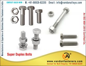 Super Duplex Bolts manufacturers exporters supplie