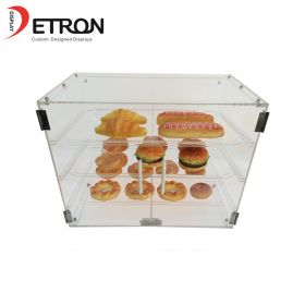 Countertop clear acrylic bread display case
