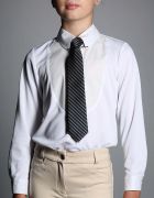 Girls White Collared Show Shirt