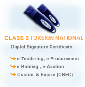 Foreign National Digital Signature Certificate