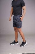 Printed Short - Melange Black