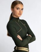 Ride  Style with The Clara Olive Green Base Layer