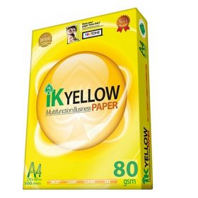 IK yellow A4 80 gsm multipurpose copy paper