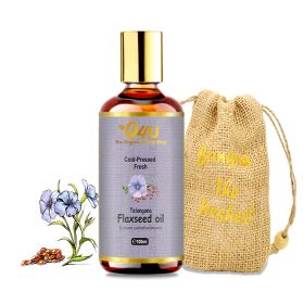 O4U Telangana Flax Seed Cold-Pressed Organic Oil.