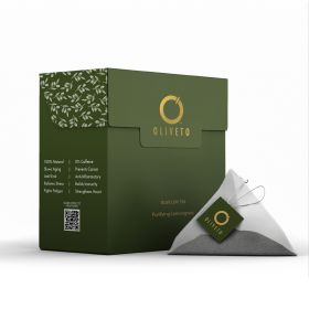 Oliveto Lemongrass Olive Leaf Tea Bags 