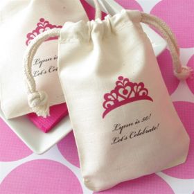 Muslin Bag, Cotton Pouch, Party Favor Bag, Wedding