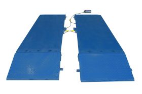 Automatic permanent concrete weighbridge vehicle 