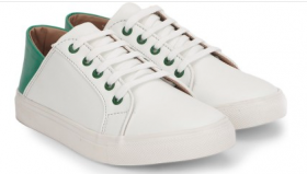 Chemistry White Contrast Back Sneakers (White)