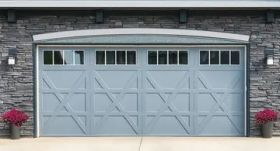 Stylish Steel Carriage House Garage Door 