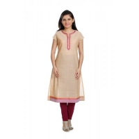 aipan motifs embroidery cotton straight kurti