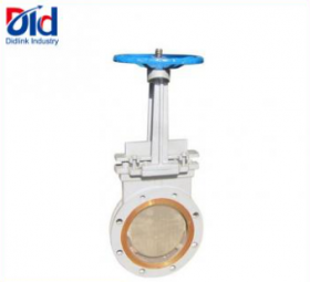 CARBON STEEL 4 FLANGED KNIFE GATE VALVE CV, RESILI