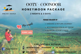 Honeymoon Package - Ooty , Coonoor