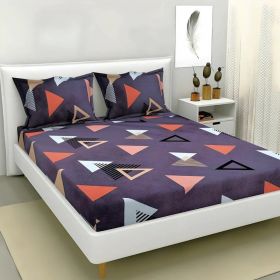 Designer Cotton Fitted Bed Sheets With Pillow Cove